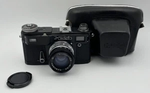 Kiew 4AM schwarz UdSSR 35mm Contax Kopie Kamera + Helios-103 Objektiv #8216912 - Bild 1 von 12