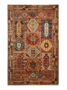 3 x 5 ft Brown Samarkand Afghan Hand Knotted Oriental Area Rug - Picture 1 of 15