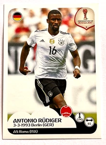 2017 FIFA Confederations Cup Russia Panini Sticker #239 ANTONIO RUDIGER Germany - Picture 1 of 2