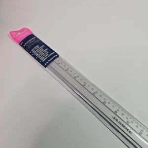 Guía de regla de escala de corte de aluminio Janome 60 cm gancho cortador deslizante Xr46 23" artesanal - Imagen 1 de 7