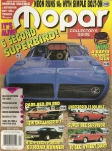 MOPAR COLLECTORS GUIDE 1999 JULY - RED ON RED 4 SPEED 70 HEMI CHALLENGER RT - Imagen 1 de 1