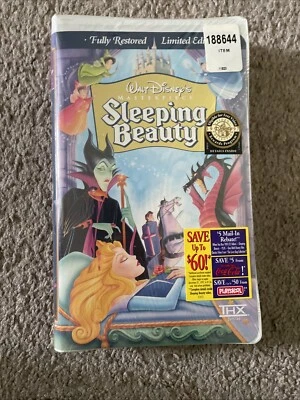 Sleeping Beauty Limited Edition VHS  Walt Disney Sealed New 1997 Foto 1 de 4