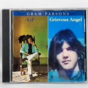 GRAM PARSONS G.P & Grievous Angel CD 2 On 1 Emmylou Harris Flying Burrito Bros - Picture 1 of 4