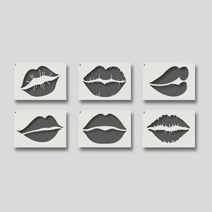 Lips wall art and home decor stencils. Arts and Crafts. Various Designs & Sizes - Picture 1 of 10