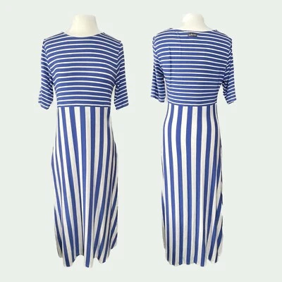 Matilda Jane The Road Ahead Maxi Striped Dress Womens Large - Image 1 of 4