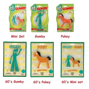 Gumby and Friends Bendable Figure or Mini set Pokey retro classic - Picture 1 of 10