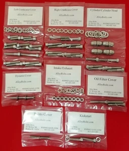 HONDA 1965-1969 CA160 CB160 CL160 POLISHED STAINLESS ENGINE BOLT SCREW KIT SET - Picture 1 of 1