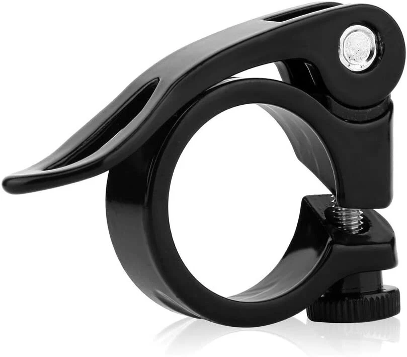 Abrazadera de tija de sillín de bicicleta 31,8 mm aleación de aluminio clip de tubo de asiento bicicleta liberación rápida Foto 1 de 1