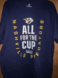 Fanatics Nashville Predators Playoffs 2016 All For The Cup XL T Shirt - Picture 1 of 2