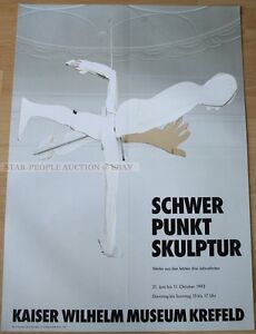 GERMAN EXHIBITION POSTER 1992 - focus on sculpture - BRUCE NAUMAN art print