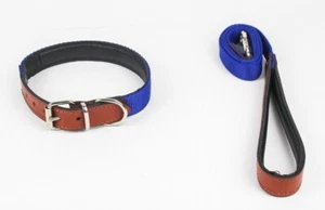 Soft Braided Personalized Leather Dog Collar And Leash Large Dog Collar Gift Dog - Picture 1 of 56