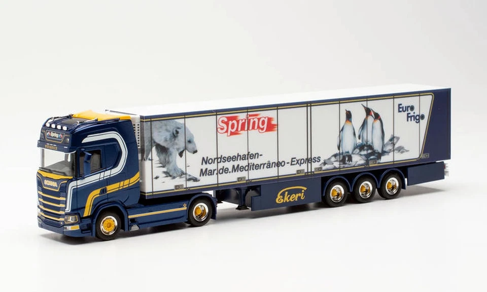 HERPA 315586 - Scania CS 20 HD Con Semirimorchio "Spring Spedition" - 1:87 - Immagine 1 di 1