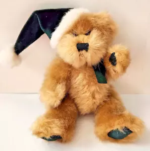 TODO Navidad OSO Peluche Articulado 7" Antiguo Tiempo 2001 en Sombrero de Papá Noel Verde - Imagen 1 de 6