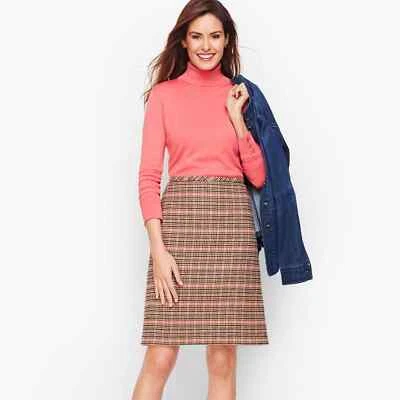 NWT Talbots Plaid Wool A-Line Skirt 16 - Image 1 of 4