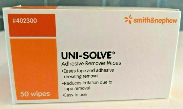 Uni Solve Smith & Nephew Uni Solve Uni-Solve Adhesive Remover Wipes, 50 Each 402300