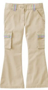 NEW Gymboree Girls TAN BEIGE Tennis Match * SZ 5 * PANTS Jeans & ADJ WAIST - NWT - Picture 1 of 6