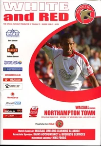 B14 Walsall v Northampton Town 01/11/08 League 1 - Picture 1 of 2