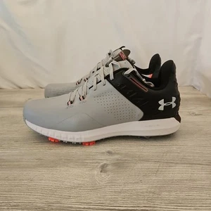 Under Armour Men's HOVR Drive 2 Golf Shoes Size 13 Grey Black Neon Orange NWOB - Picture 1 of 11