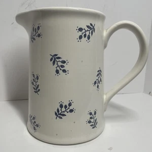 Ralph Lauren RL Denimware Kate Reversed Pitcher Carafe ~ England 6 1/2in - Picture 1 of 8