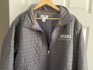 VEGAS GOLDEN KNIGHTS Gr. XL Jacke Silber Full Zipper Neu NHL VGK Logo - Bild 1 von 9