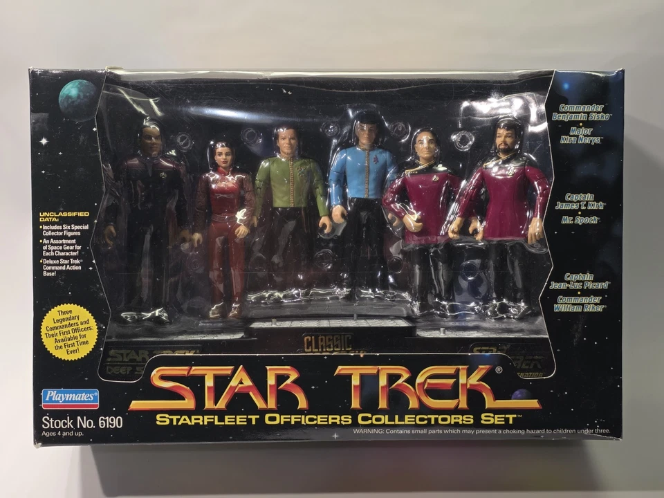 Star Trek Oficial Flota Estelar Coleccionista Set 1994 Sellado En Caja Foto 1 de 4