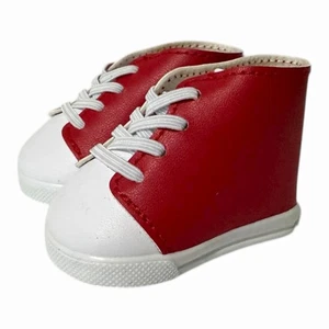 ORIGINALE BAMBOLA RAGAZZA AMERICANA RARA SCARPE SNEAKERS ALTE ROSSE - Foto 1 di 5
