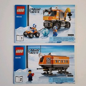 LEGO CITY 60035 Arctic Outpost Instruction Manuals 1, 2 Only Booklets No Bricks