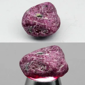 💎 16,30ct 15,2x13mm grober violetter roter Rubin - unbeheizt, Tansania Edelstein - Bild 1 von 6