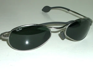 VINTAGE B&L RAY-BAN W2577 NWAS SLEEK GUNMETAL G15 UV ORBS WRAP SUNGLASSES - Picture 1 of 7