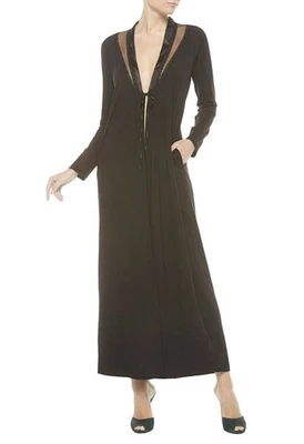 Bata larga negra La Perla Idylle Collection XS Foto 1 de 2