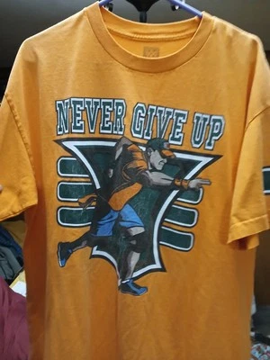 Camiseta John Cena Naranja 15x Never Give Up Para Hombre Talla XL CON Bonificación Nueva Camiseta Day Pops Foto 1 de 4
