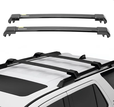 Barras transversales portaequipajes compatibles con Toyota 4Runner 2025 negras Foto 1 de 4