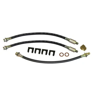 Rubber Brake Hose Kit Drum Brakes 1964-65 Chevelle Lemans Cutlass Skylark 3pc - Bild 1 von 9