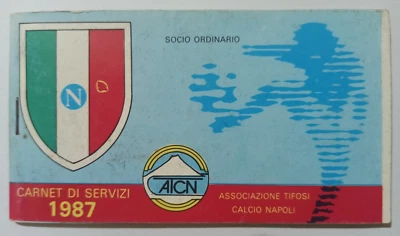 Abbonamento  Biglietto  NAPOLI vs REAL MADRID Coppa Campioni 1987 88 MARADONA - Immagine 1 di 4