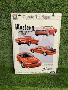 Ford Mustang 30 Year Tribute TIN SIGN metal poster garage wall Mancave 1998 - Picture 1 of 1
