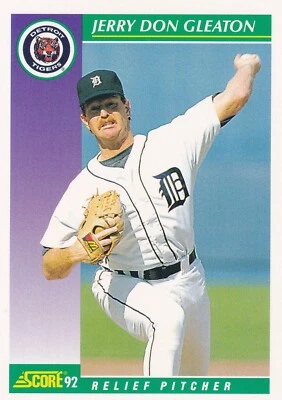 1992 Score #375 Jerry Don Gleaton MLB Detroit Tigers +(Yes 3 Free Mystery Cards) - Image 1 of 2