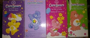 Lot of 4 The Care Bears Parade VHS Gift of Caring Great Race Lost at Sea Bedtime - Picture 1 of 1