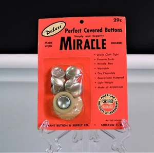 Maxant De Luxe Perfect Covered Buttons with Miracle Holder Vintage 5 Buttons - Picture 1 of 9