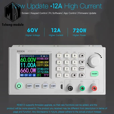 GCSUPERMARKET RD6012 RD6012W USB /WiFi DC-DC Voltage Current Step-Down Converter Voltmeter