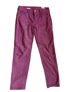 Pilcro Womens Raspberry Purple Straight Low Rise Pants Inseam 29 Size 25 - Picture 1 of 12