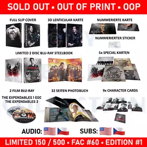 EXPENDABLES 1+2 FilmArena FAC #60 Edition #1 FullSlip Limited Edition No 150/500 - Picture 1 of 4