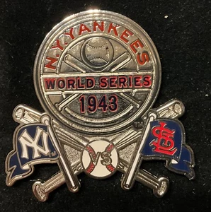 NEW YORK YANKEES VS ST LOUIS CARDINALS 1943 WORLD SERIES COMMEMORATIVE PIN - Picture 1 of 1