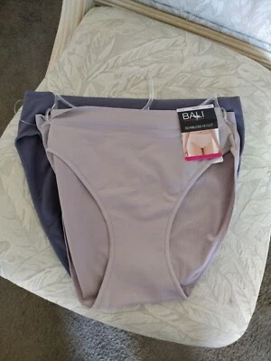 AUTHENTIC “ BALI” WOMEN’S 2 PACK MULTI/COLOR SEAMLESS HI-CUT UNDERWEAR SIZE M - Image 1 of 4