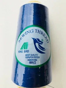 4 BLUE KING BIRD SERGE SEWING THREAD 2500 YARDS EACH - Picture 1 of 1