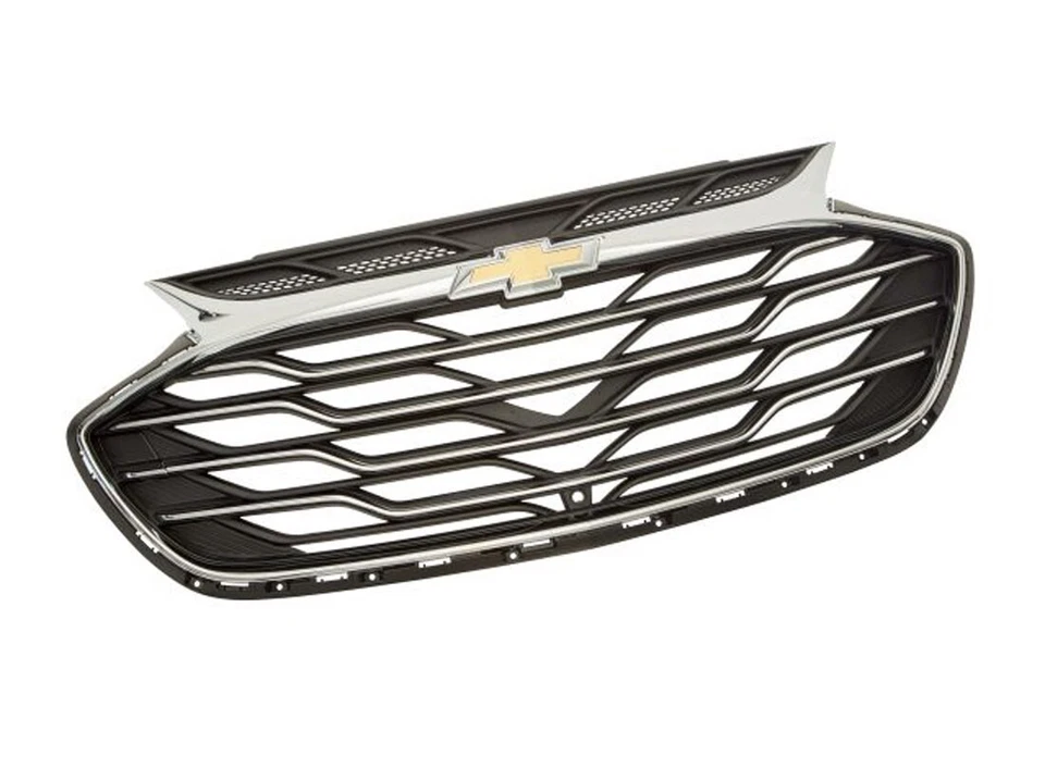 2016-2019 Chevrolet Cruze Exterior Front Grille Trim Black Chrome One Solid Unit - Image 1 of 4