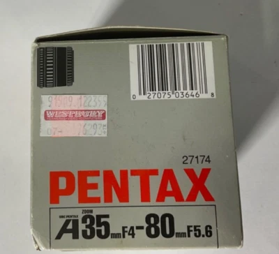 Pentax 35-80 mm SMC Pentax-A f/1:4-5,6 Foto 1 de 4