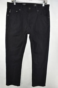 Adriano Goldschmied AG The Everett Slim Straight Pants Size 32 Black Meas. 33x29 - Picture 1 of 11