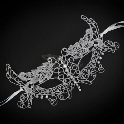 Coleção de renda | Máscara de renda LM0401 prata - Imagem 1 de 4