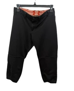 Under Armour Pants Girls Youth Small Athletic Fitted Capri Juniors Black Sports - Picture 1 of 7