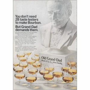 1969 Old Grand Dad: Taste Testers to Make Bourbon Vintage Print Ad - Picture 1 of 1
